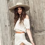 SPELL & GYPSY COLLECTIVE | Tan Cactus Rose Belt S/M - Devils the Angel