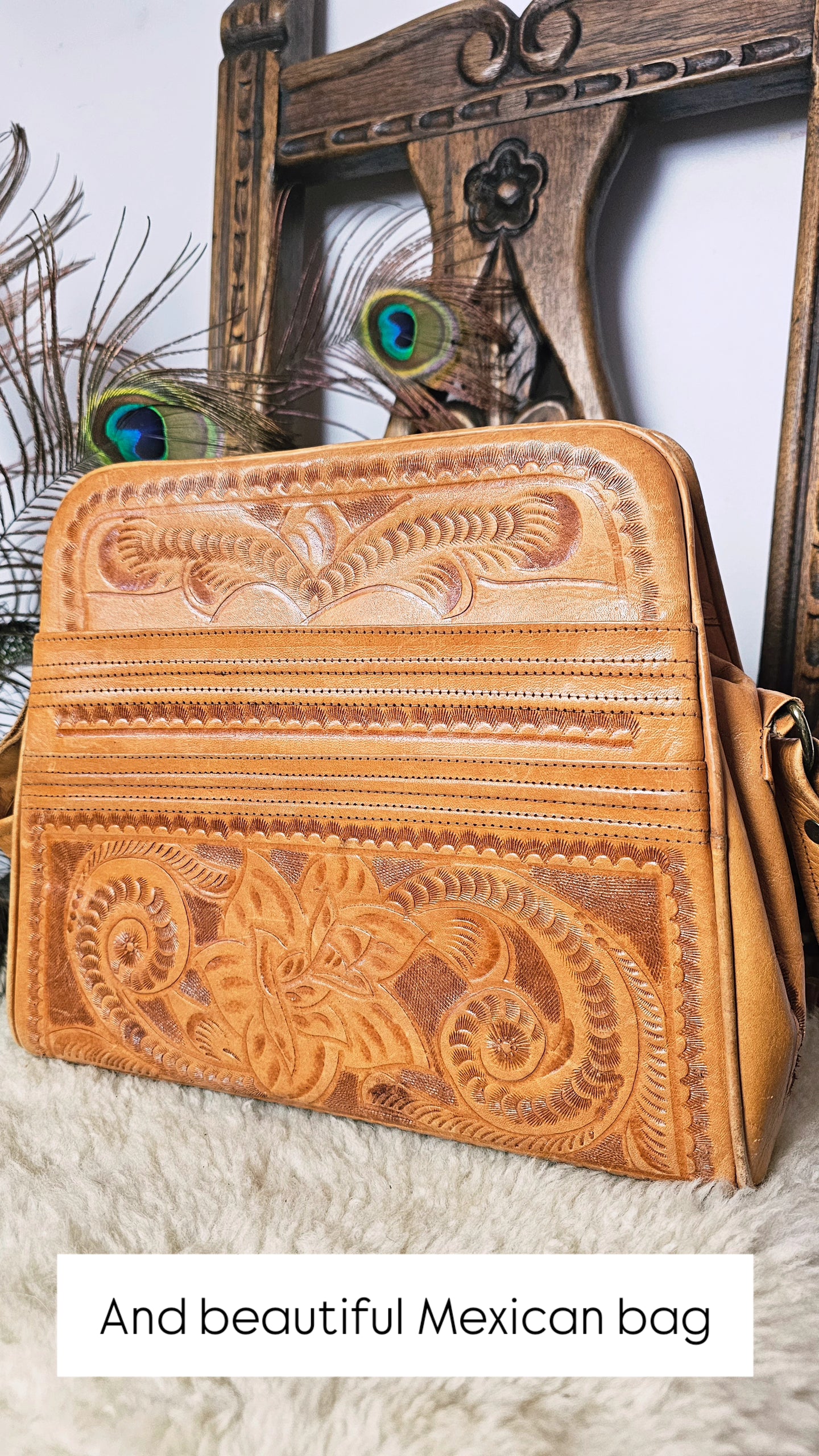 Vintage Bags & Boho Purses – Hand-Painted & Tooled Leather