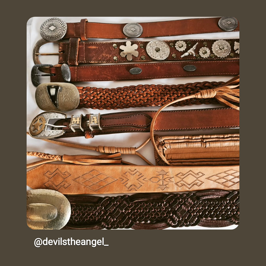 Vintage Belts – Hand-Painted, Tooled & Western Styles