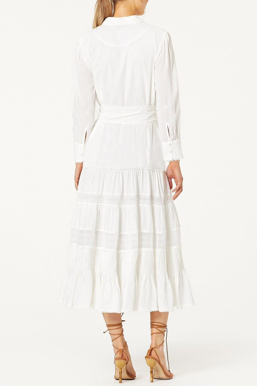 Stevie May Softly Midi dress White size S RRP $450
