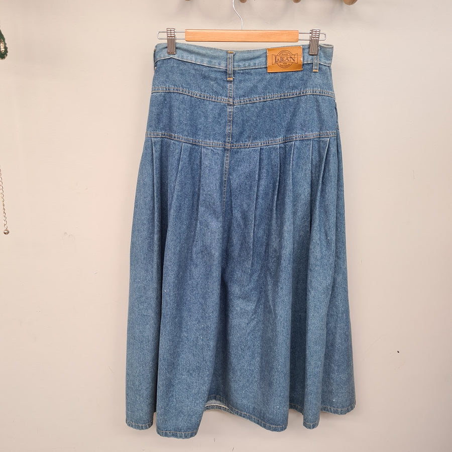 Vintage Denim Skirt 10/12
