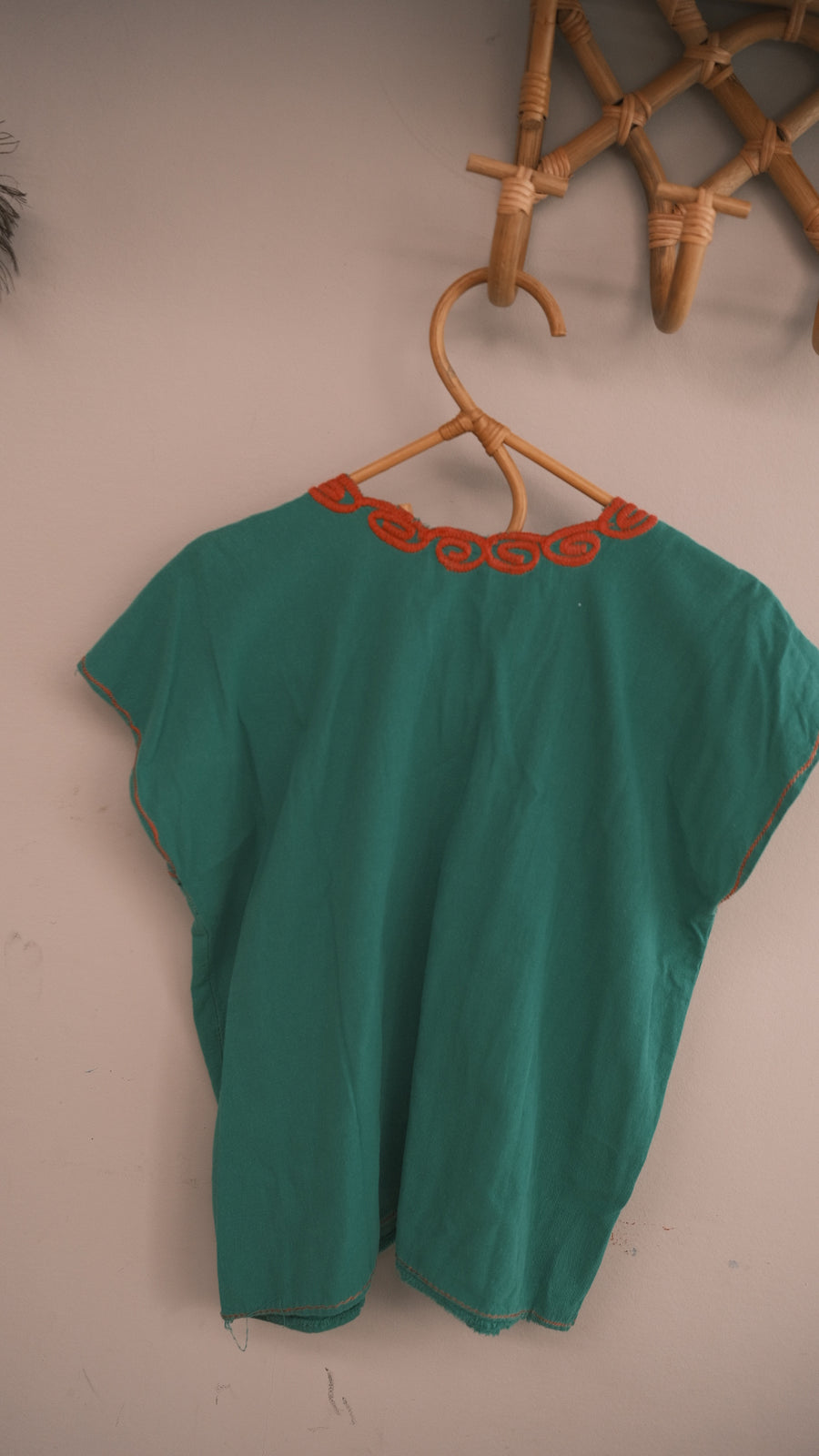 Embroidered Mexican blouse size Large