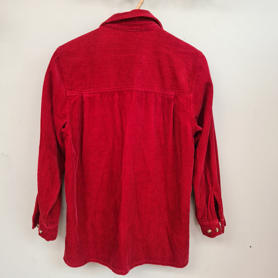 Red cord shirt jacket 10