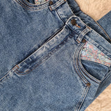 OKE Vintage 80s Rare Womens high waist Denim Blue Jeans Size 10