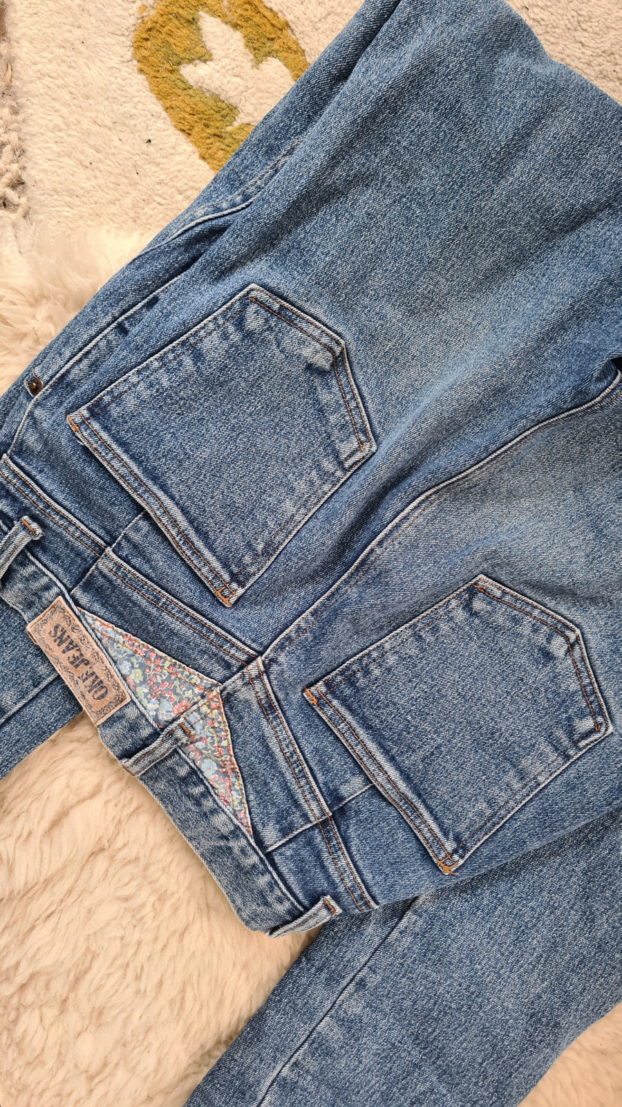 OKE Vintage 80s Rare Womens high waist Denim Blue Jeans Size 10