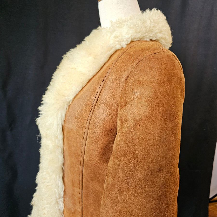 Vintage Penny Lane sheepskin coat Size M 10