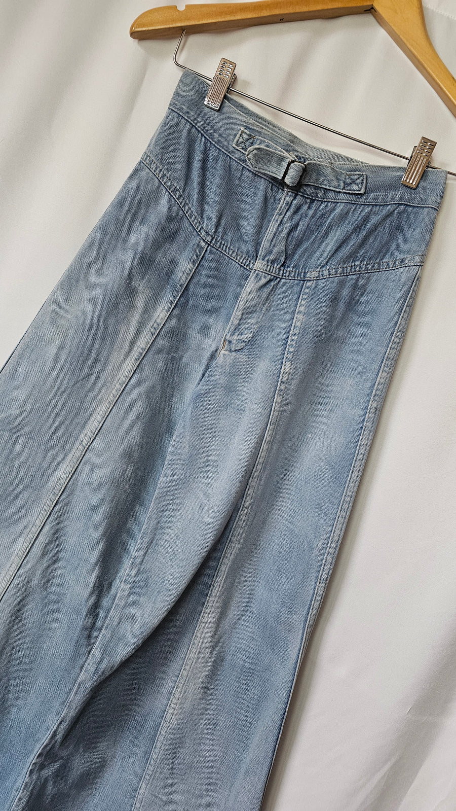 Vintage 1970s Hullabaloo original Denim Jeans - High Waist • Bell Bottom’s XXS 6/7