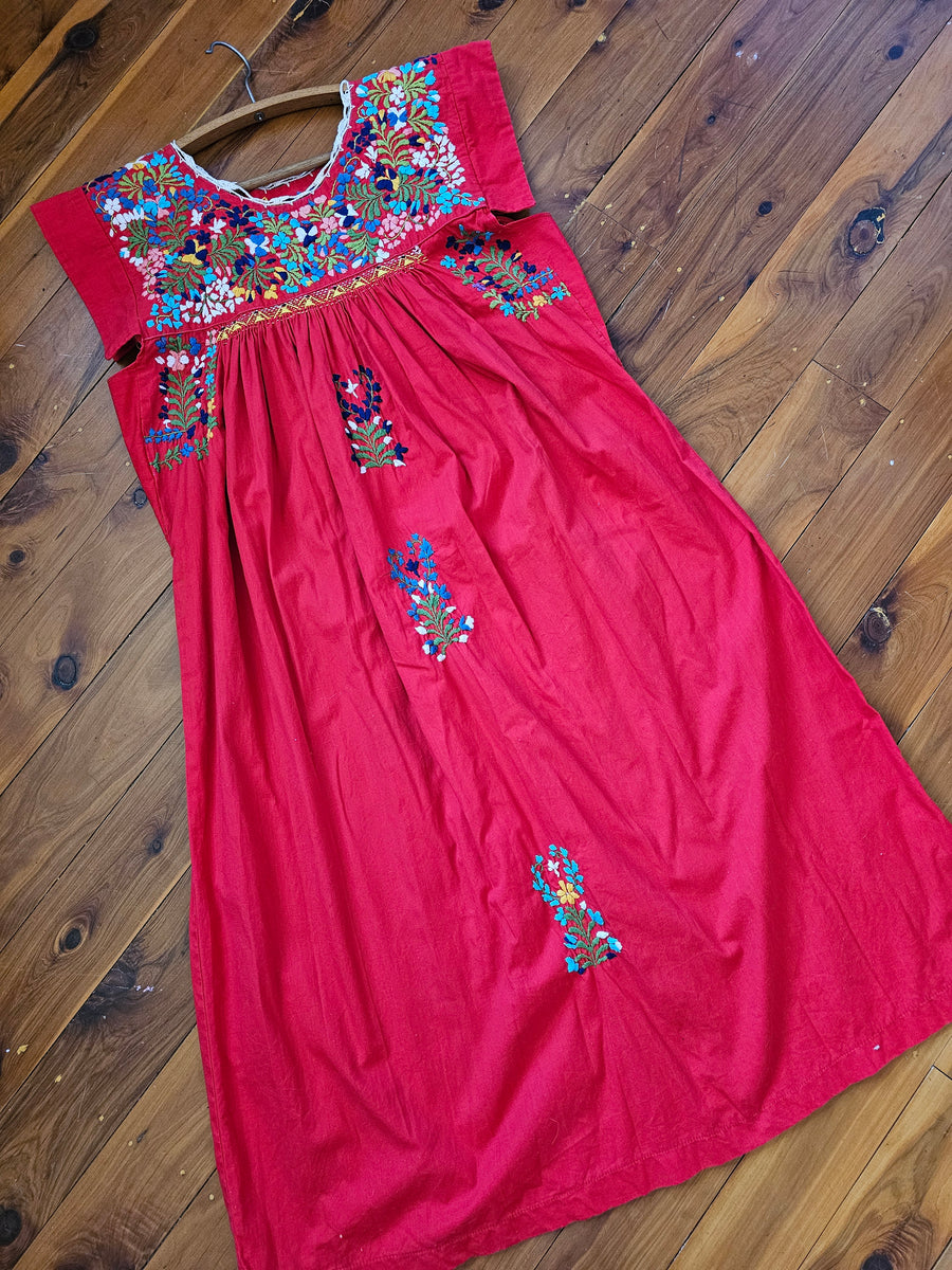 Mexican Embroidered Dress 10-12