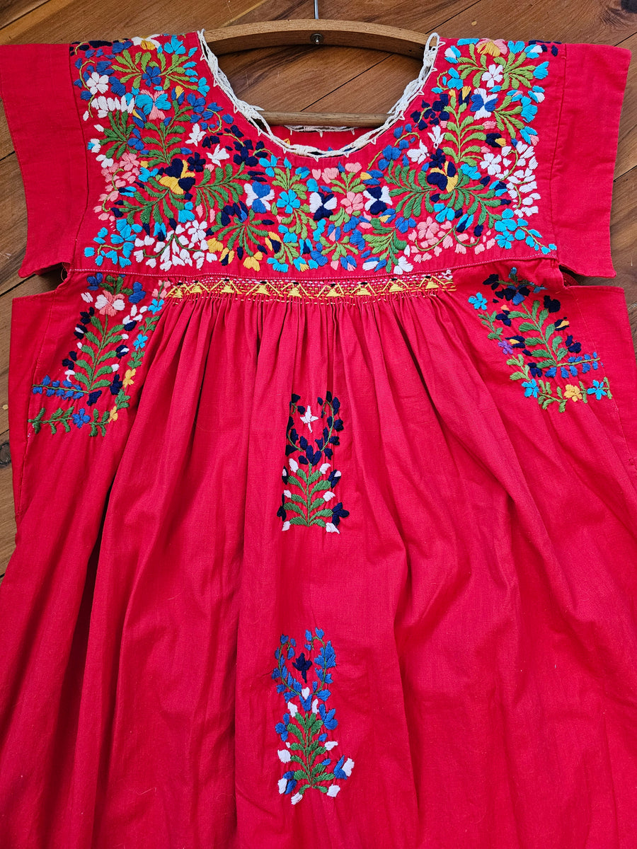 Mexican Embroidered Dress 10-12