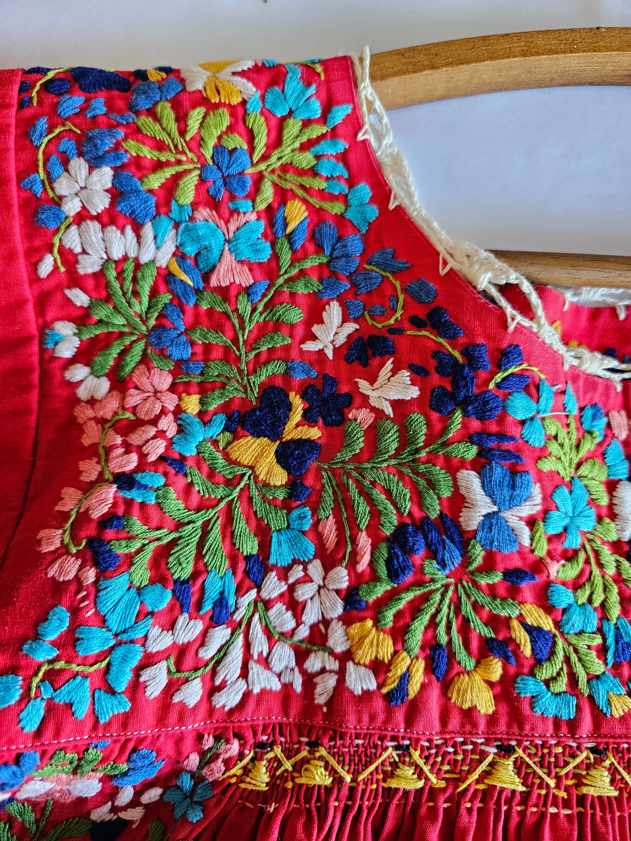 Mexican Embroidered Dress 10-12