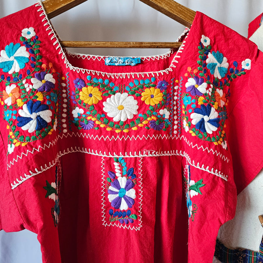 Mexican Embroidered Dress size S