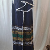 Embroidered Crochet yoke Equador dress Sz M 10/12