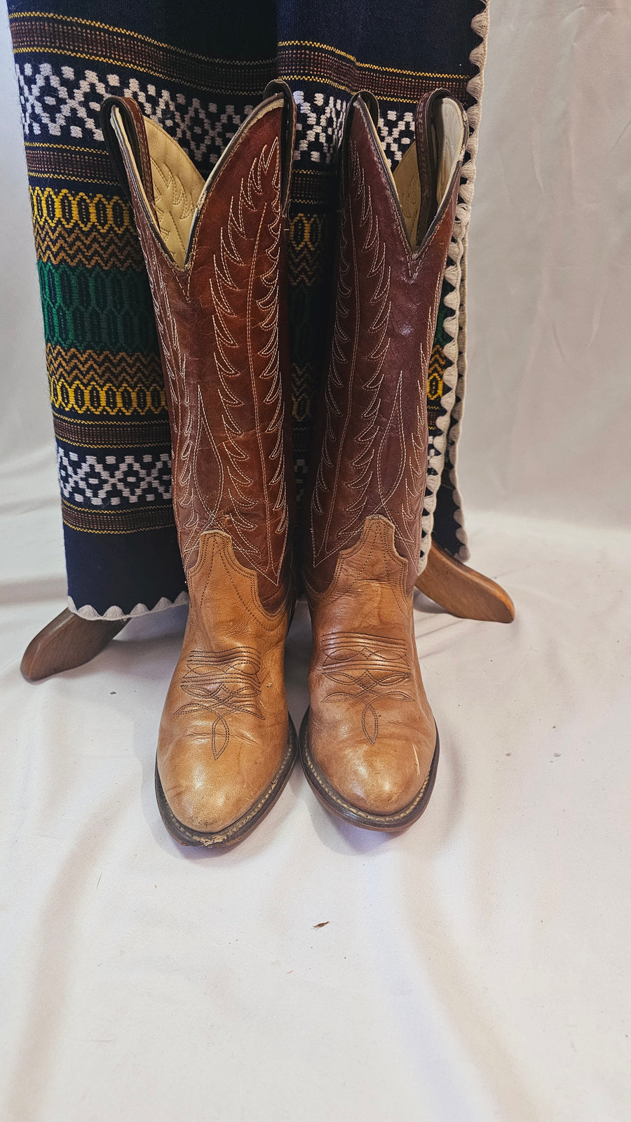 Western cowboy vintage Boots USA 7.5 M