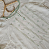 VINTAGE COTTON EMBROIDERED BLOUSE M