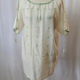 VINTAGE COTTON EMBROIDERED BLOUSE M