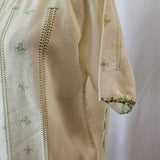 VINTAGE COTTON EMBROIDERED BLOUSE M