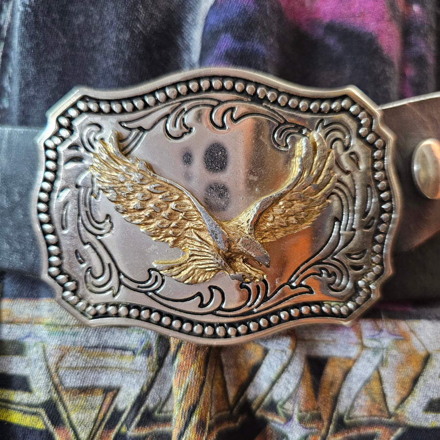 Western belt Eagle buckle Made USA