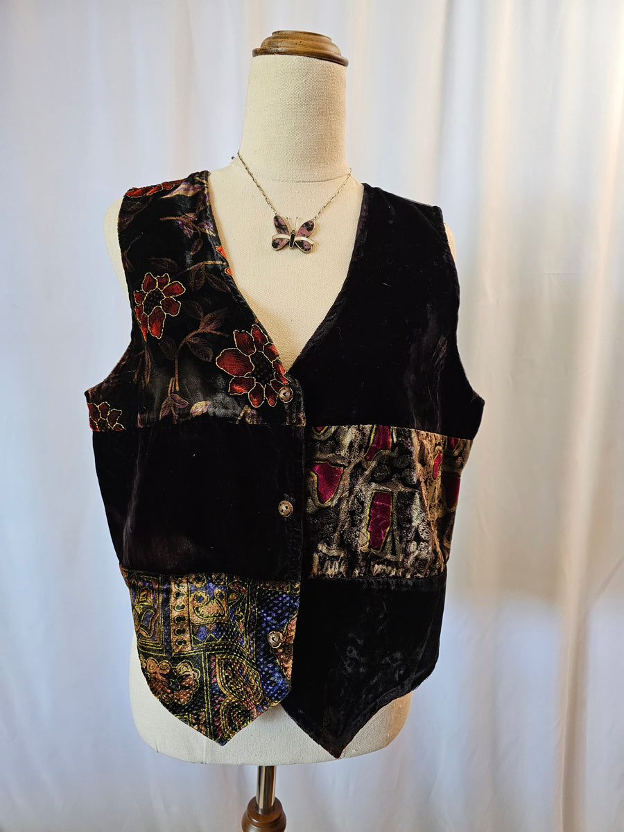 Vintage Velvet vest size L