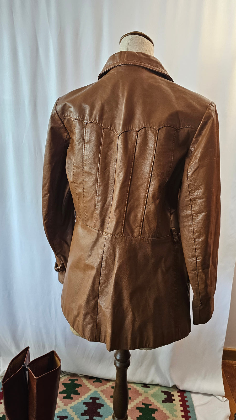 70s LEATHER JACKET 8/10