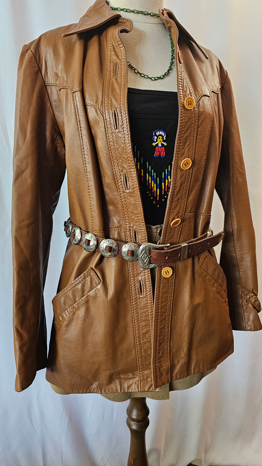 70s LEATHER JACKET 8/10