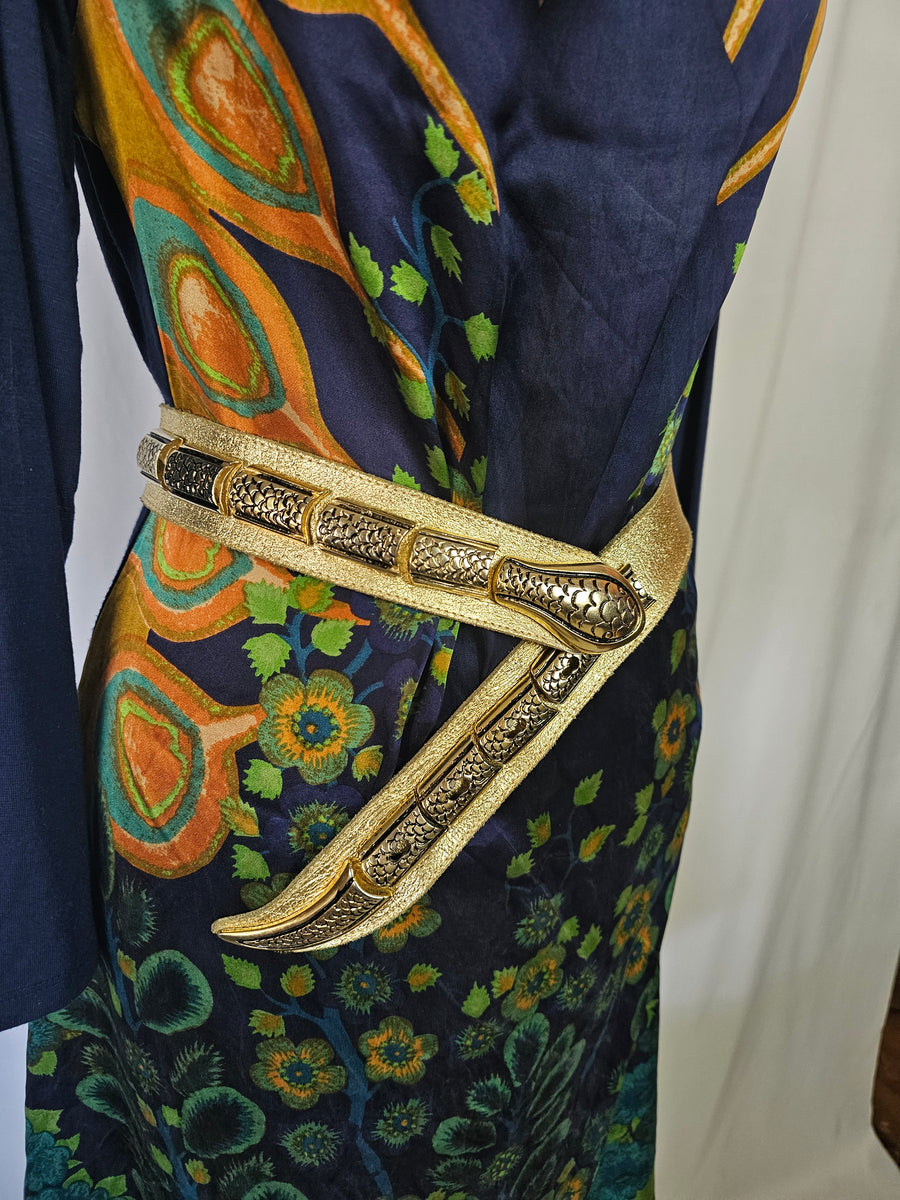 Vintage Gold Snake belt