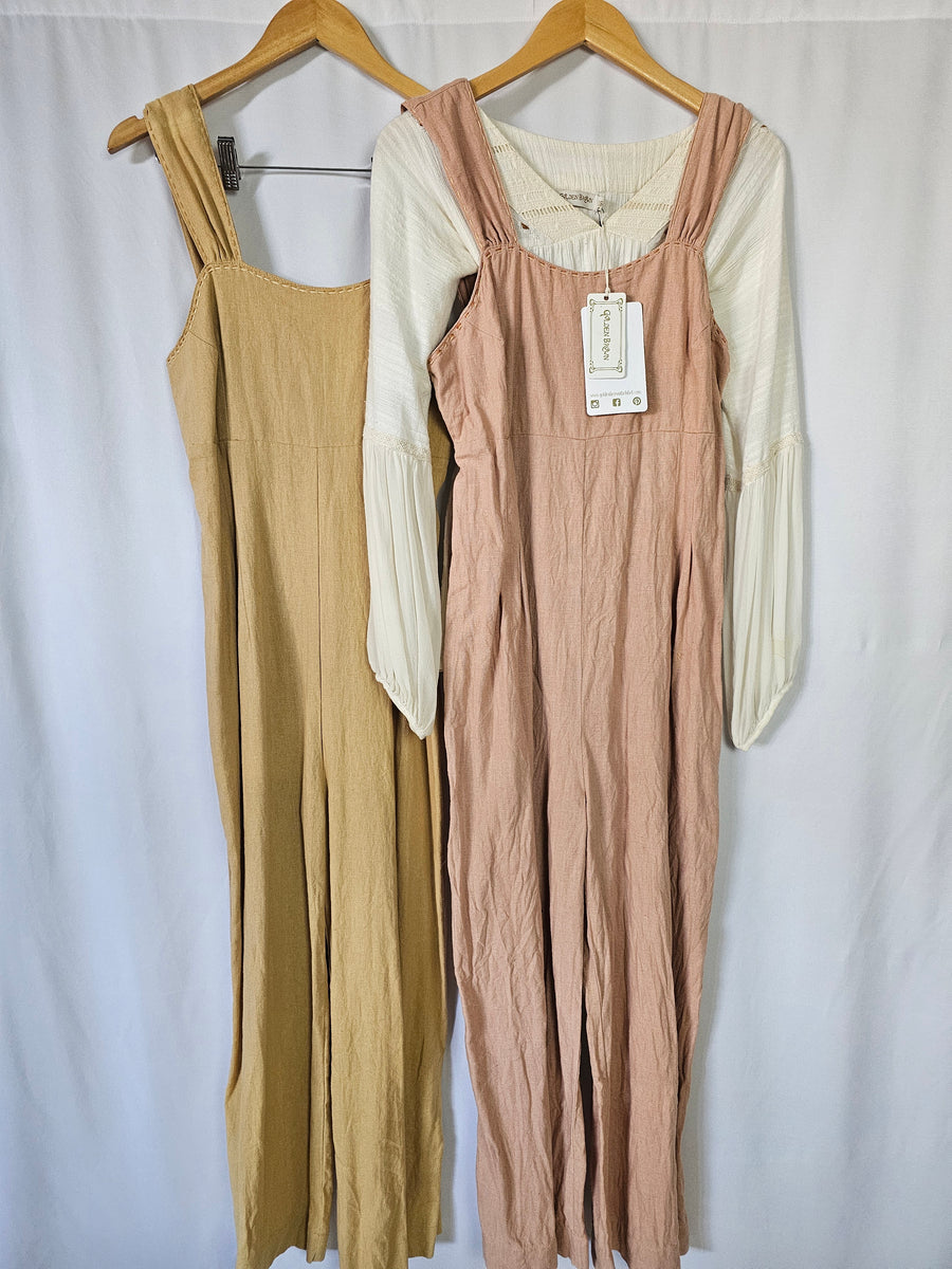 GOLDEN BROWN THE LABEL JUMPSUITS M pink/brown you choose ✨️