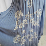 Fillyboo - Story Of Seeker Maxi Dress in Blue Floral size Small