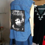 Vintage 80er/90er Jimi Hendrix Jeansweste – Größe 10 (M)