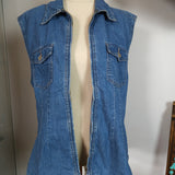 Vintage 80er/90er Jimi Hendrix Jeansweste – Größe 10 (M)