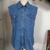 Vintage 80er/90er Jimi Hendrix Jeansweste – Größe 10 (M)