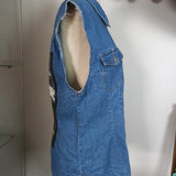 Vintage 80er/90er Jimi Hendrix Jeansweste – Größe 10 (M)