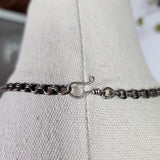 Tribal metal crescent moon choker