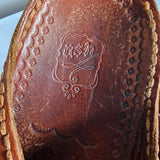 Vintage Indian tooled  sandals – Handcrafted size W 10 M 8