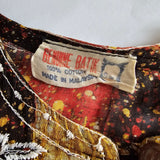 Vintage 70s Genuine Batik Blouse – Made in Malaysia – Free-Spirited Folk Magic
