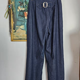 Vintage High-Waisted Buckle Back Denim Pants – AU 8–10