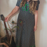 Vintage 1970s Maxi Dress & Jacket Set | Size Small 8/10