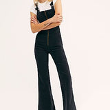 Rolla’s Eastcoast Flare Cord Overalls – Black (Size 26 / AU 8)