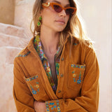 Nine Lives Bazaar Nancy Corduroy Shirt – Cinnamon