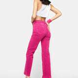 Rolla’s Original Straight Jean – Magenta Cord (Size 26 / AU 8)