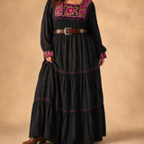 Chasing Unicorns “Four Strong Winds” Embroidered Maxi Dress | Size Large