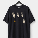 Vintage Beatles Graphic Tee – Black | Size L unisex