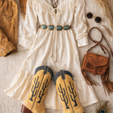 butter-soft caramel leather cowboy cactus boots 39