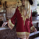 Chasing Unicorns Queen Of Hearts Velvet Tunic M rrp$600+
