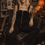 Rolla’s Eastcoast Flare Cord Overalls – Black (Size 27 / AU 9)