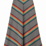 Vintage Rainbow Chevron Midi Skirt s/xs