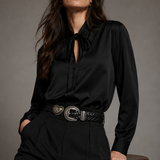 Brighton Heart Concho Woven Leather Belt – small