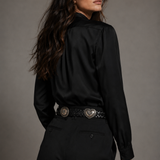 Brighton Heart Concho Woven Leather Belt – small
