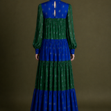 Vintage Afghan-Inspired Embroidered Maxi Dress S/M