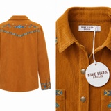 Nine Lives Bazaar Nancy Corduroy Shirt – Cinnamon