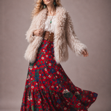 LILYA Mongolian Lamb Fur Jacket – Size XS